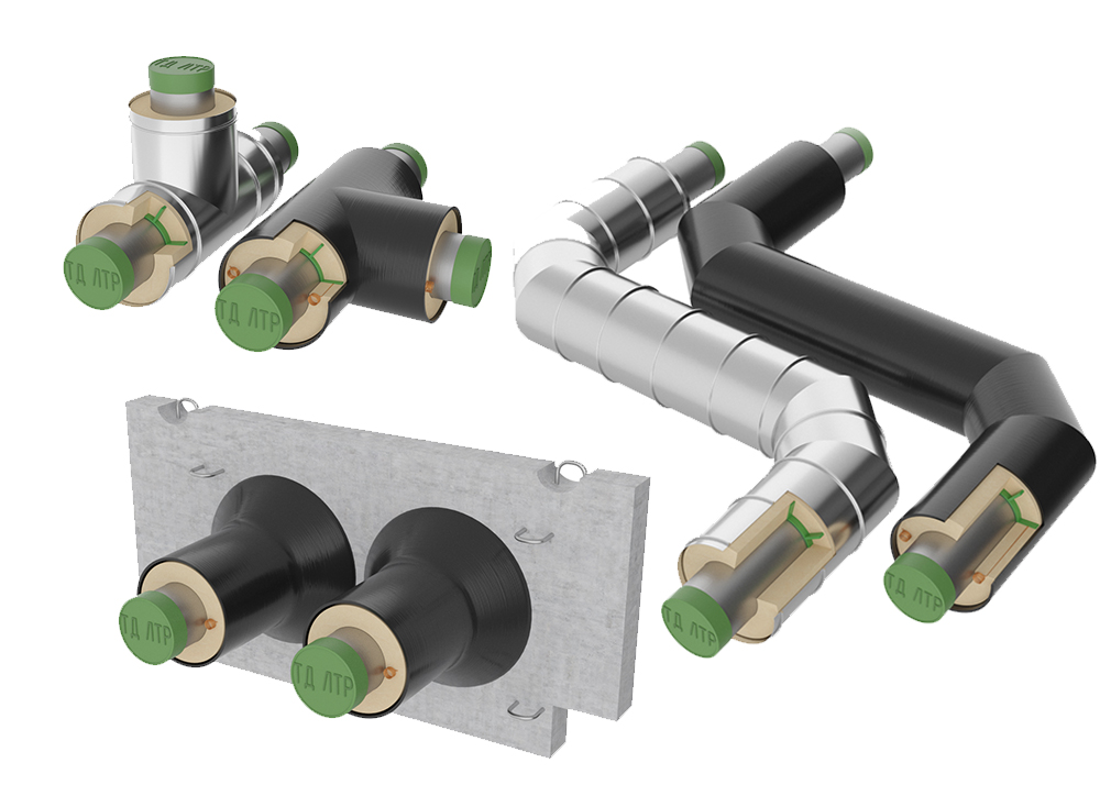 Фасонные элементы в ППУ изоляции