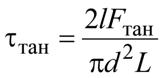 Прочность на сдвиг в тангенциальном направлении