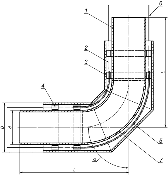 Рисунок Д.1 - Отвод