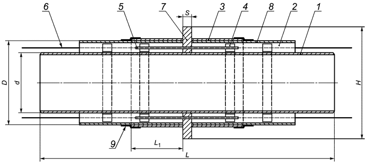 Рисунок Д.8 - Неподвижная опора