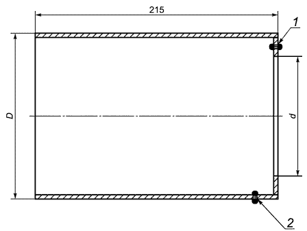 Рисунок Д.9 - Металлическая заглушка изоляции