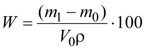 Водопоглощение ППУ W